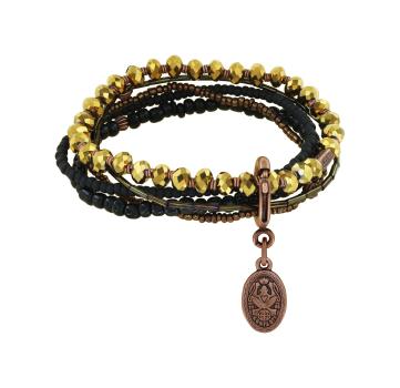 black - Petit Glamour d'Afrique - Konplott bracelet